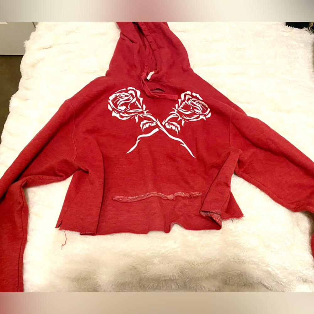 Womens’ Rose Skull Hoodie